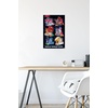 image:imageTrends International DreamWorks Trolls 2  Grid Wall Poster 22375 x 34 Mahogany Framed VersionPremium Unframed Version