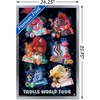 image:imageTrends International DreamWorks Trolls 2  Grid Wall Poster 22375 x 34 Mahogany Framed VersionSilver Framed Version