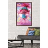 image:imageTrends International DreamWorks Trolls 2  Poppy Wall Poster 22375 x 34 Unframed VersionMahogany Framed Version