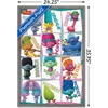 image:imageTrends International Trolls  Grid Wall Poster 224L x 147W Barnwood Framed VersionBarnwood Framed Version