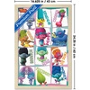 image:imageTrends International Trolls  Grid Wall Poster 224L x 147W Barnwood Framed VersionBlonde Framed Version
