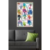 image:imageTrends International Trolls  Grid Wall Poster 224L x 147W Barnwood Framed VersionBlonde Framed Version