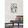 image:imageTrends International Trolls  Grid Wall Poster 224L x 147W Barnwood Framed VersionGold Framed Version