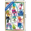 image:imageTrends International Trolls  Grid Wall Poster 224L x 147W Barnwood Framed VersionGold Framed Version