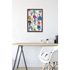 image:imageTrends International Trolls  Grid Wall Poster 224L x 147W Barnwood Framed VersionMahogany Framed Version