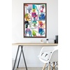 image:imageTrends International Trolls  Grid Wall Poster 224L x 147W Barnwood Framed VersionMahogany Framed Version