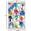 image:imageTrends International Trolls  Grid Wall Poster 224L x 147W Barnwood Framed VersionPremium Print and Beechwood Hanger Bundle