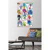 image:imageTrends International Trolls  Grid Wall Poster 224L x 147W Barnwood Framed VersionPremium Print and Beechwood Hanger Bundle