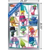 image:imageTrends International Trolls  Grid Wall Poster 224L x 147W Barnwood Framed VersionSilver Framed Version