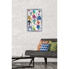 image:imageTrends International Trolls  Grid Wall Poster 224L x 147W Barnwood Framed VersionSilver Framed Version