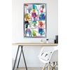 image:imageTrends International Trolls  Grid Wall Poster 224L x 147W Barnwood Framed VersionSilver Framed Version