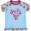image:imageTrolls JoJo Siwa Girls One Piece Bathing Suit Bikini Top Rash Guard Skirt and Bottom 5 Swimsuit Set Toddler to Big KidFloral S19