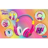 image:imageeKids Trolls Band Together Bluetooth Headphones for Kids Wireless Headphones with Microphone Includes Aux Cord Volume Reduced Kids Foldable Earphones for School Home or Travel