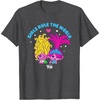 image:imageDreamWorks Trolls Band Together Girls Rule the World TShirtDark Heather Grey