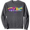 image:imageDreamWorks Trolls Band Together Rainbow SweatshirtDark Heather Grey