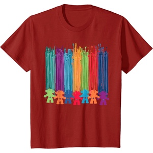 image:imageClassic Trolls Trolls Hair Paint Streak TShirt TShirtCranberry Red