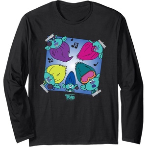 image:imageDreamWorks Trolls Band Together BroZone Album Cover Long Sleeve TShirtBlack