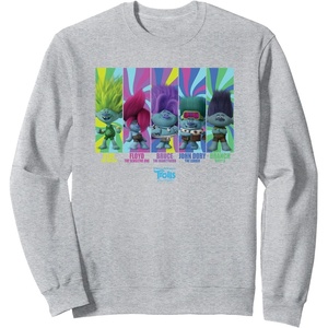 image:imageDreamWorks Trolls Band Together BroZone Band Members SweatshirtHeather Grey