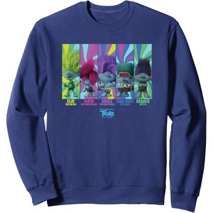 image:imageDreamWorks Trolls Band Together BroZone Band Members SweatshirtNavy Blue
