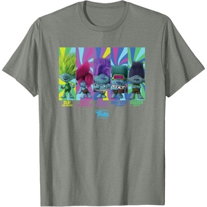 image:imageDreamWorks Trolls Band Together BroZone Band Members TShirtOlive Heather