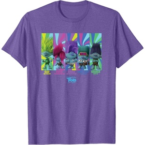 image:imageDreamWorks Trolls Band Together BroZone Band Members TShirtPurple Heather