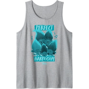 image:imageDreamWorks Trolls Band Together BroZone Perfect Harmony Tank TopHeather Grey