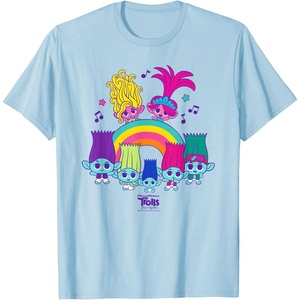image:imageDreamWorks Trolls Band Together BroZone Poppy Viva Rainbow TShirtBaby Blue