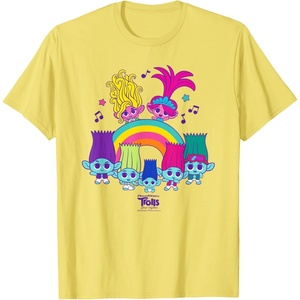 image:imageDreamWorks Trolls Band Together BroZone Poppy Viva Rainbow TShirtLemon Yellow