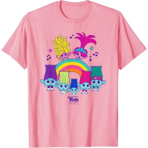 image:imageDreamWorks Trolls Band Together BroZone Poppy Viva Rainbow TShirtPink