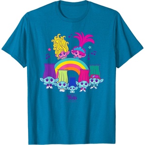 image:imageDreamWorks Trolls Band Together BroZone Poppy Viva Rainbow TShirtSapphire Blue