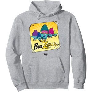 image:imageDreamWorks Trolls Band Together BroZone Poster Pullover HoodieHeather Grey