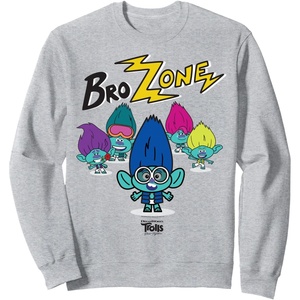 image:imageDreamWorks Trolls Band Together BroZone Spotlight SweatshirtHeather Grey