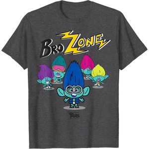 image:imageDreamWorks Trolls Band Together BroZone Spotlight TShirtDark Heather Grey