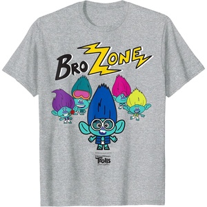 image:imageDreamWorks Trolls Band Together BroZone Spotlight TShirtHeather Grey