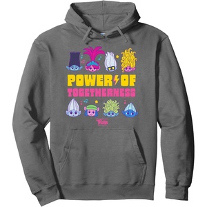 image:imageDreamWorks Trolls Band Together BroZone Togetherness Pullover HoodieAsphalt Grey