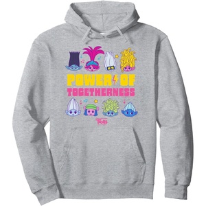 image:imageDreamWorks Trolls Band Together BroZone Togetherness Pullover HoodieHeather Grey