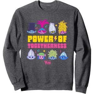 image:imageDreamWorks Trolls Band Together BroZone Togetherness SweatshirtDark Heather Grey