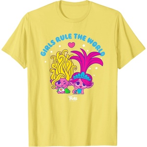 image:imageDreamWorks Trolls Band Together Girls Rule the World TShirtLemon Yellow