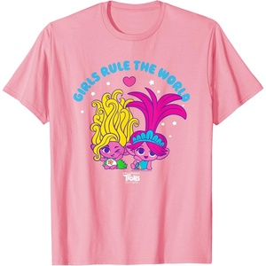 image:imageDreamWorks Trolls Band Together Girls Rule the World TShirtPink