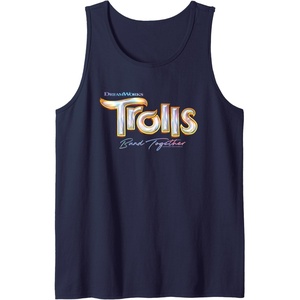 image:imageDreamWorks Trolls Band Together Movie Logo Tank TopNavy Blue