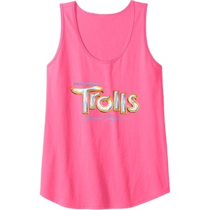 image:imageDreamWorks Trolls Band Together Movie Logo Tank TopNeon Pink