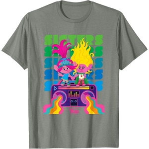 image:imageDreamWorks Trolls Band Together Poppy and Viva Sisters TShirtOlive Heather