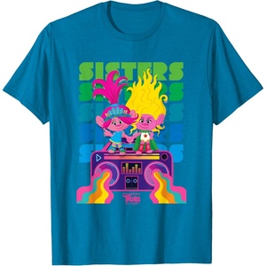 image:imageDreamWorks Trolls Band Together Poppy and Viva Sisters TShirtSapphire Blue