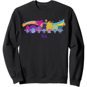 image:imageDreamWorks Trolls Band Together Rainbow SweatshirtBlack