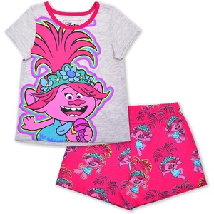 image:imageDreamWorks Universal Trolls Poppy Girls 2 Piece TShirt and Short Set for Toddlers and Big KidsGrey