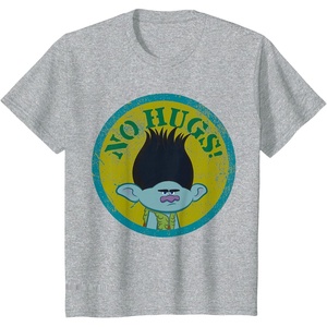 image:imageKids Trolls Kids No Hugs Branch TShirtHeather Grey