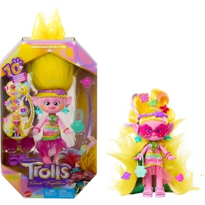 image:imageMattel DreamWorks Trolls Band Together Fashion Doll amp 10 Accessories Hairsational Reveals Viva with Transforming Hair PieceViva