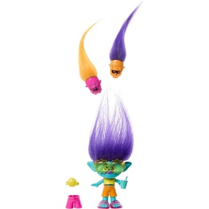 image:imageMattel DreamWorks Trolls Band Together Hair Pops Small Doll Queen Poppy with Removable Clothes amp 3 Surprise AccessoriesBranch