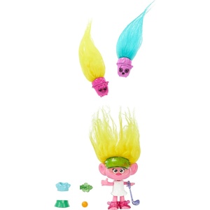 image:imageMattel DreamWorks Trolls Band Together Hair Pops Small Doll Queen Poppy with Removable Clothes amp 3 Surprise AccessoriesViva