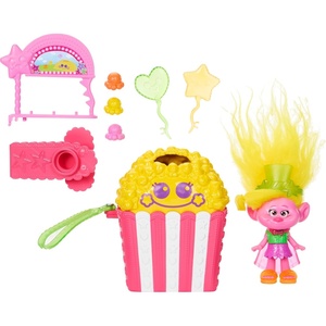 image:imageMattel DreamWorks Trolls Fun Fair Surprise FairFest Small Doll amp 10 Accessories Carnival Food Popcorn Theme with Queen PoppyViva